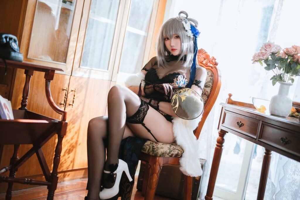 Coser瓜希醬福利 069 碧藍航線 路易九世旗袍 [18P/83MB]插圖1