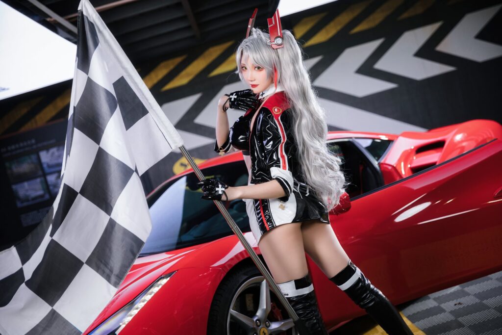 瓜希醬 NO.082 & Momoko葵葵 086 碧藍(lán)航線-歐根&企業(yè)-賽車女郎[58P/269MB]插圖2