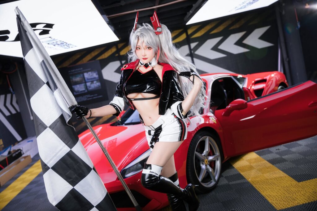 瓜希醬 NO.082 & Momoko葵葵 086 碧藍(lán)航線-歐根&企業(yè)-賽車女郎[58P/269MB]插圖1