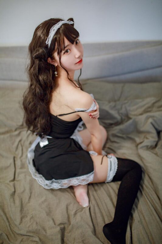黑川 小惡魔女仆裝-無料攝影圈