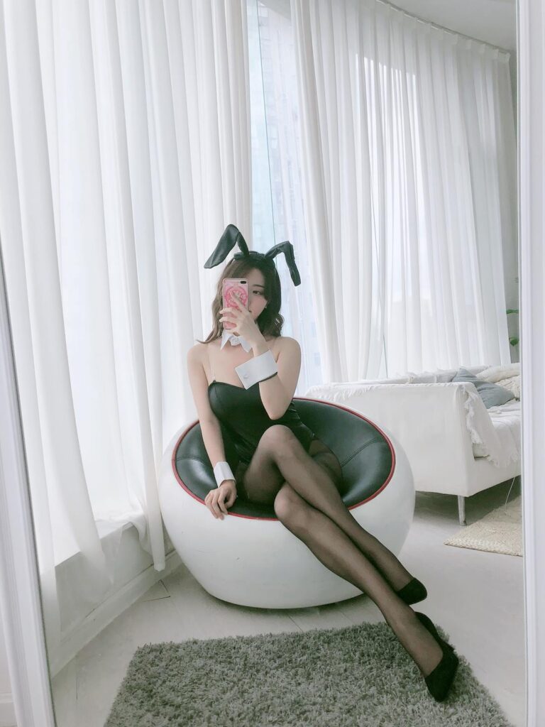 28黑川 黑色兔女郎插圖2