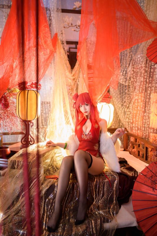 動漫博主九曲Jean NO.056 – 碧藍(lán)航線 加利索新春旗袍 [24P/557MB]-無料攝影圈