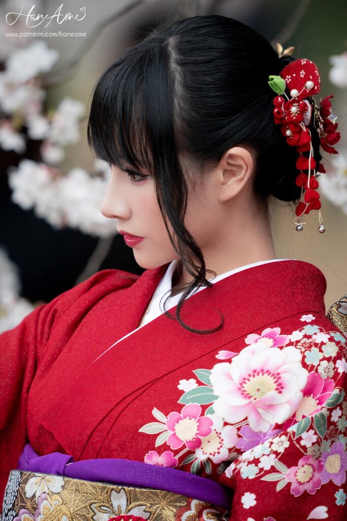 Hane Ame 雨波寫真 NO.013 – 赤紅和服[38P/736MB]插圖1