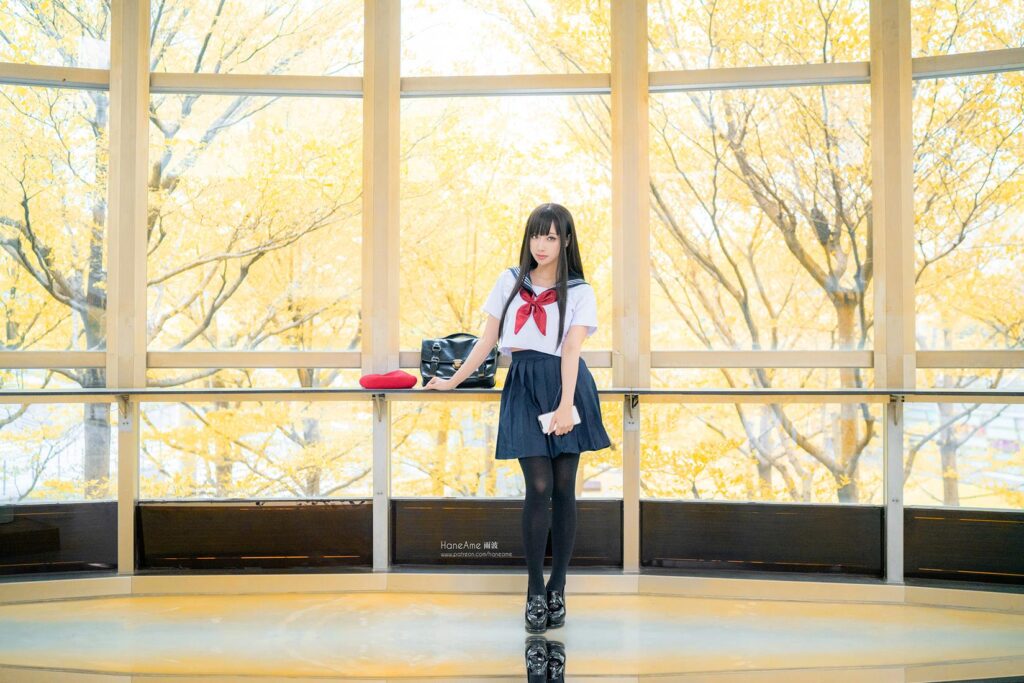 Hane Ame 雨波寫真 NO.025 – JK[16P/1V/66MB]插圖1