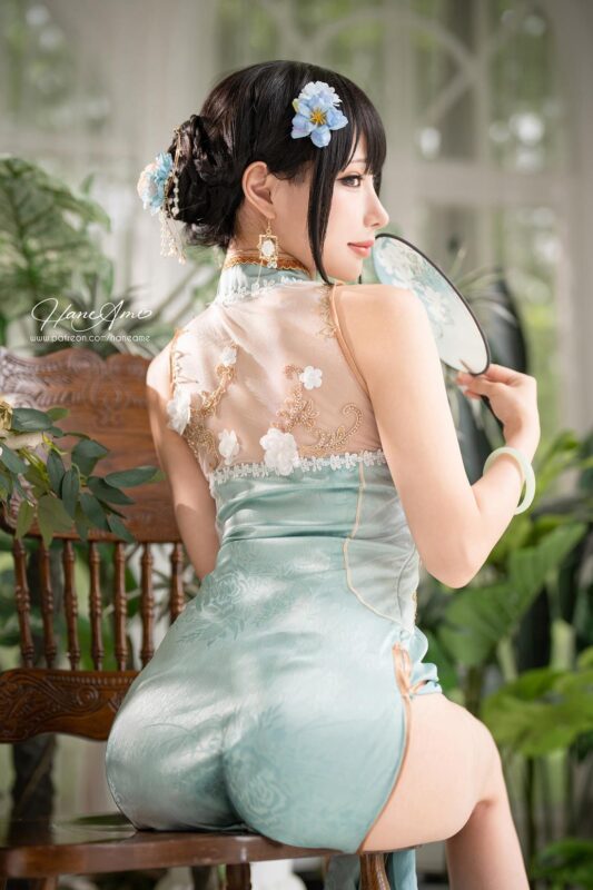 Hane Ame 雨波寫真 NO.125 – 綠韻旗袍[29P/1V/382MB]-無料攝影圈