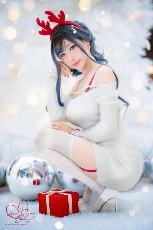 Hane Ame 雨波寫真 NO.166 – Original 2023 White Christmas Moose Onesan[35P/199MB]-無料攝影圈