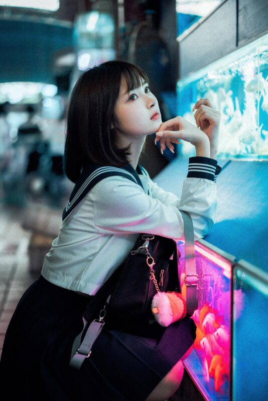 網紅Coser@河豚撫子 010 金魚JK [15P/396MB]-無料攝影圈