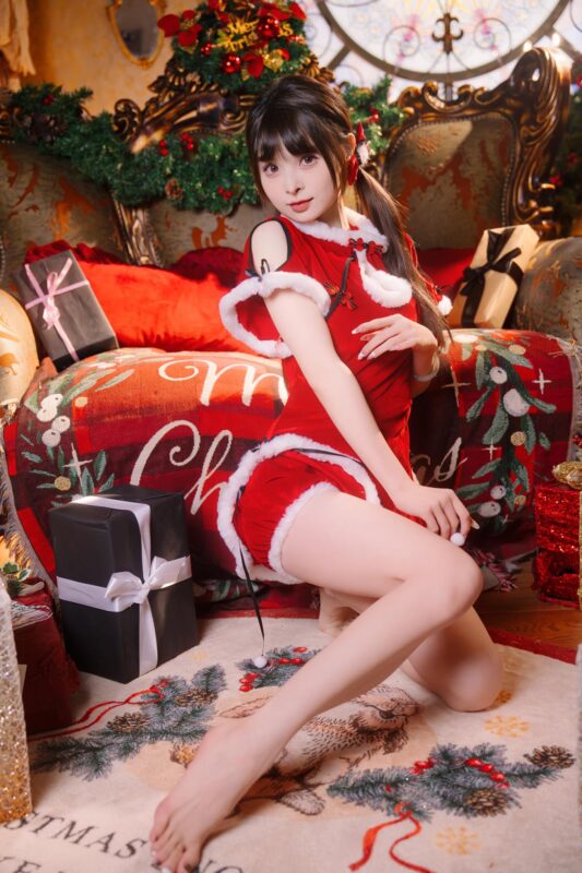 網紅Coser@河豚撫子 012 圣誕小甜甜 [24P/361MB]-無料攝影圈