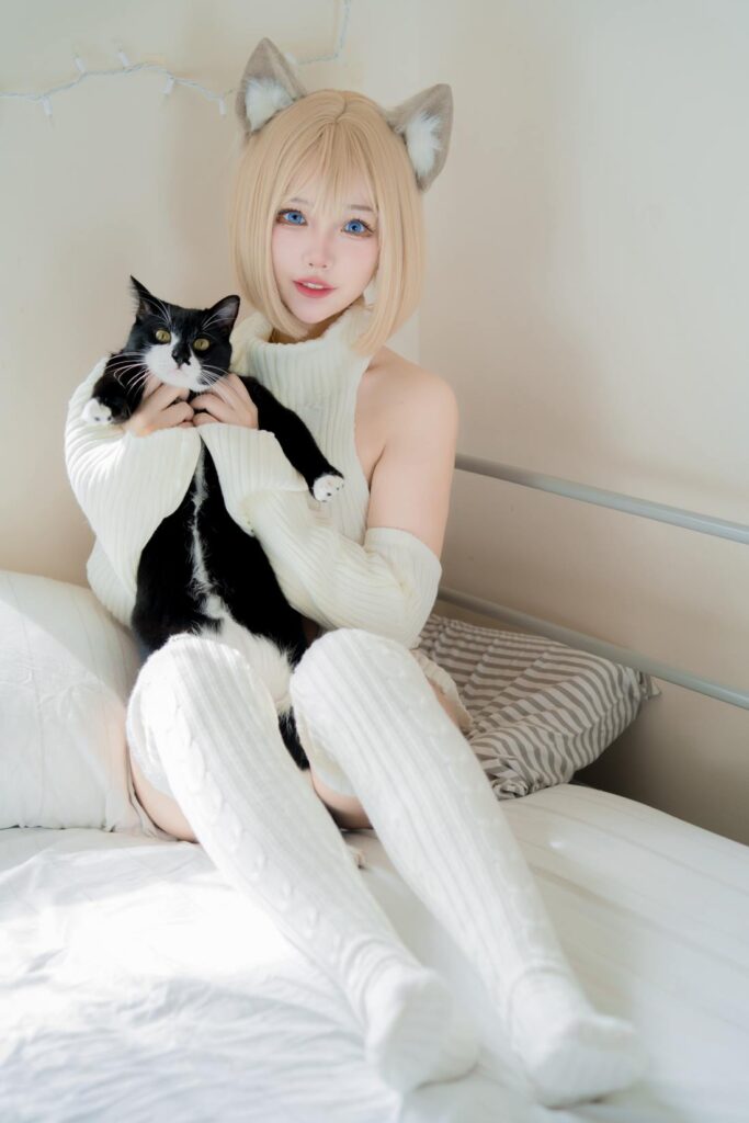 狐洛洛子 NO.010 – 慵懶白貓[28P/421MB]插圖2