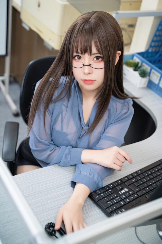 虎森森 NO.040 – 辦公室黑絲眼鏡娘[60P/471MB]插圖3