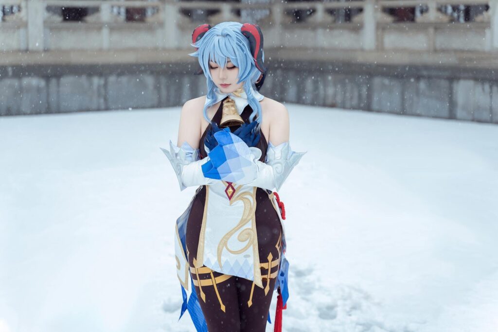 虎森森 NO.045 – 原神 甘雨 寒冬雪景[42P/298MB]插圖2