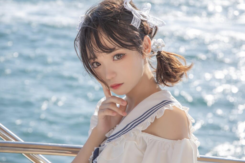 花柒Hana NO.013 – 三亞熊之海軍風(fēng)泳裝[12P/152MB]插圖3