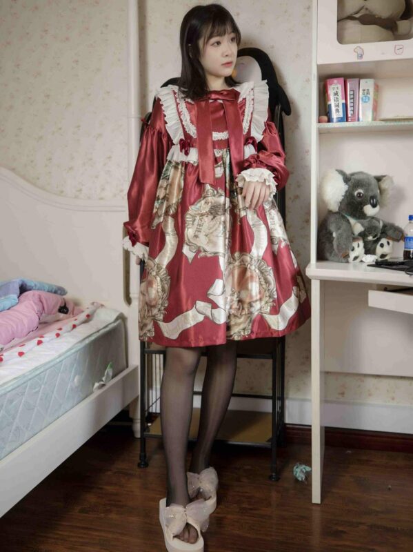 幻琪琪 NO.001 – 紅色Lolita 黑絲[47P/1V/430MB]-無料攝影圈