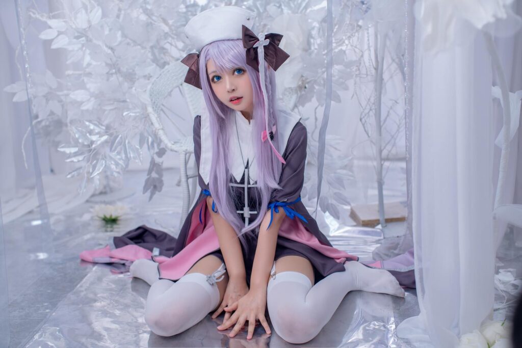 大眼萌妹黑貓貓OvO – 女灶神 [14P/130MB]插圖3