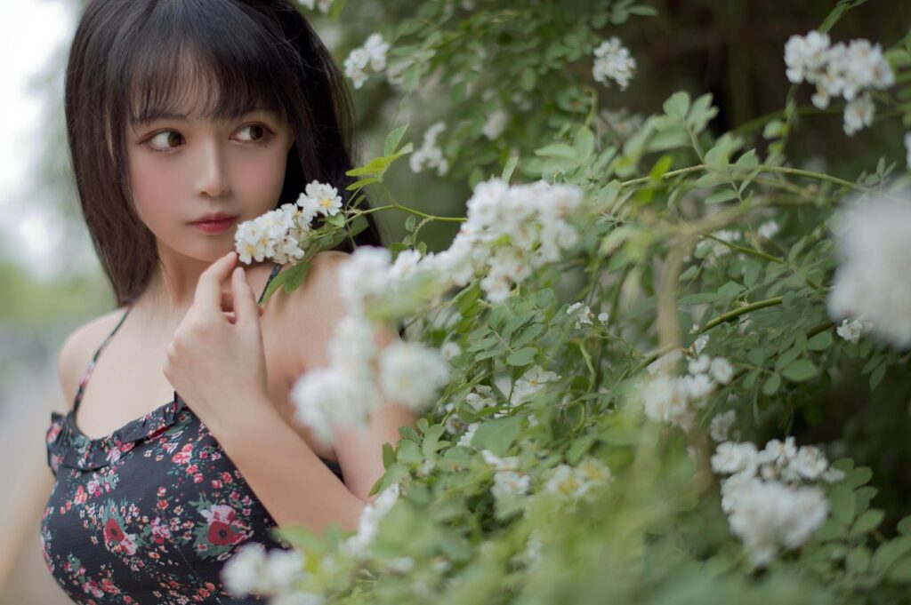 大眼萌妹黑貓貓OvO – 薔薇1 [22P/257MB]插圖1