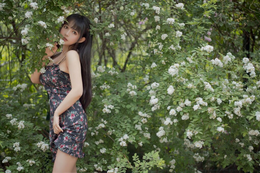 大眼萌妹黑貓貓OvO – 薔薇1 [22P/257MB]插圖3