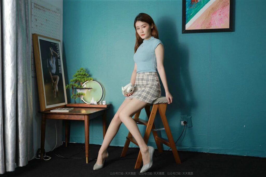 [IESS異思趣向] 2021.09.14 絲享家 918：紫薇《天藍(lán)色美甲》[89P/134MB]插圖1