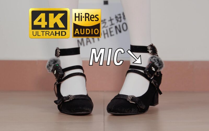 芝士好椰 NO.097 – 聽！把麥克風別在鞋上！黑色維莉雅[1V/494MB]-無料攝影圈