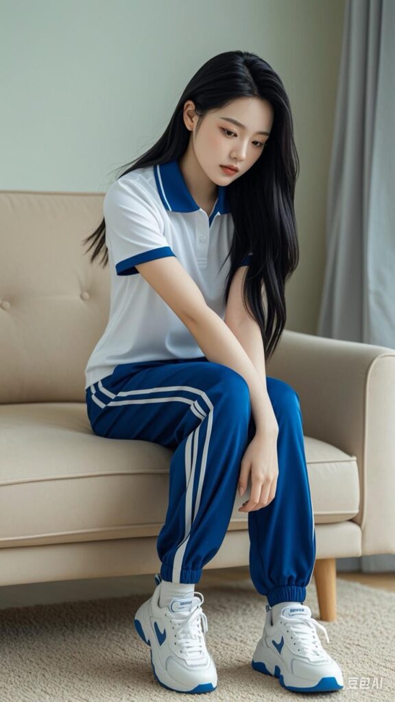 甜予攝影非官方AI版 NO.102 瀾瀾-板鞋、白棉襪、肉絲（腳尖加固款）[125P/18.53MB]插圖1