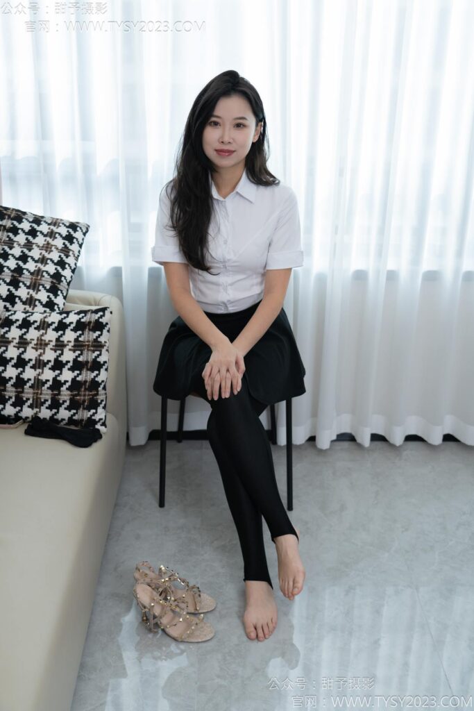 甜予攝影 NO.158 夢(mèng)夢(mèng)-高跟鞋、短肉絲、短黑絲、裸足[130P/2V/9.97GB]插圖3