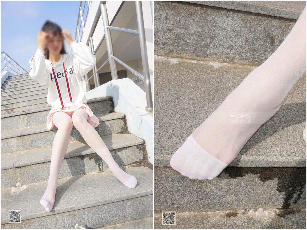 妖精視覺(jué)@NO.030 妮妮 白絲少女的百褶裙（第二期）[63P/48.9MB]插圖1