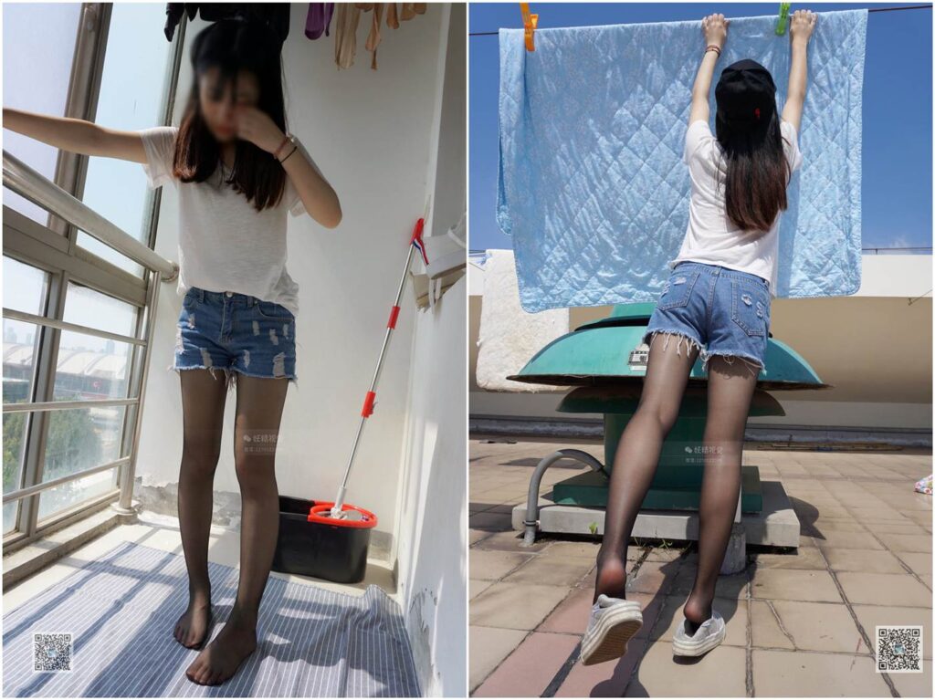 妖精視覺(jué)@NO.051 夢(mèng)夢(mèng) 天臺(tái)曬太陽(yáng)的灰絲 [62P/39.5MB]插圖1