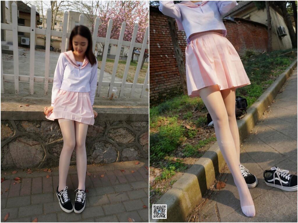 妖精視覺 NO.106 蘇蘇 初冬的學院白絲襪 [65P/61.9MB]插圖1