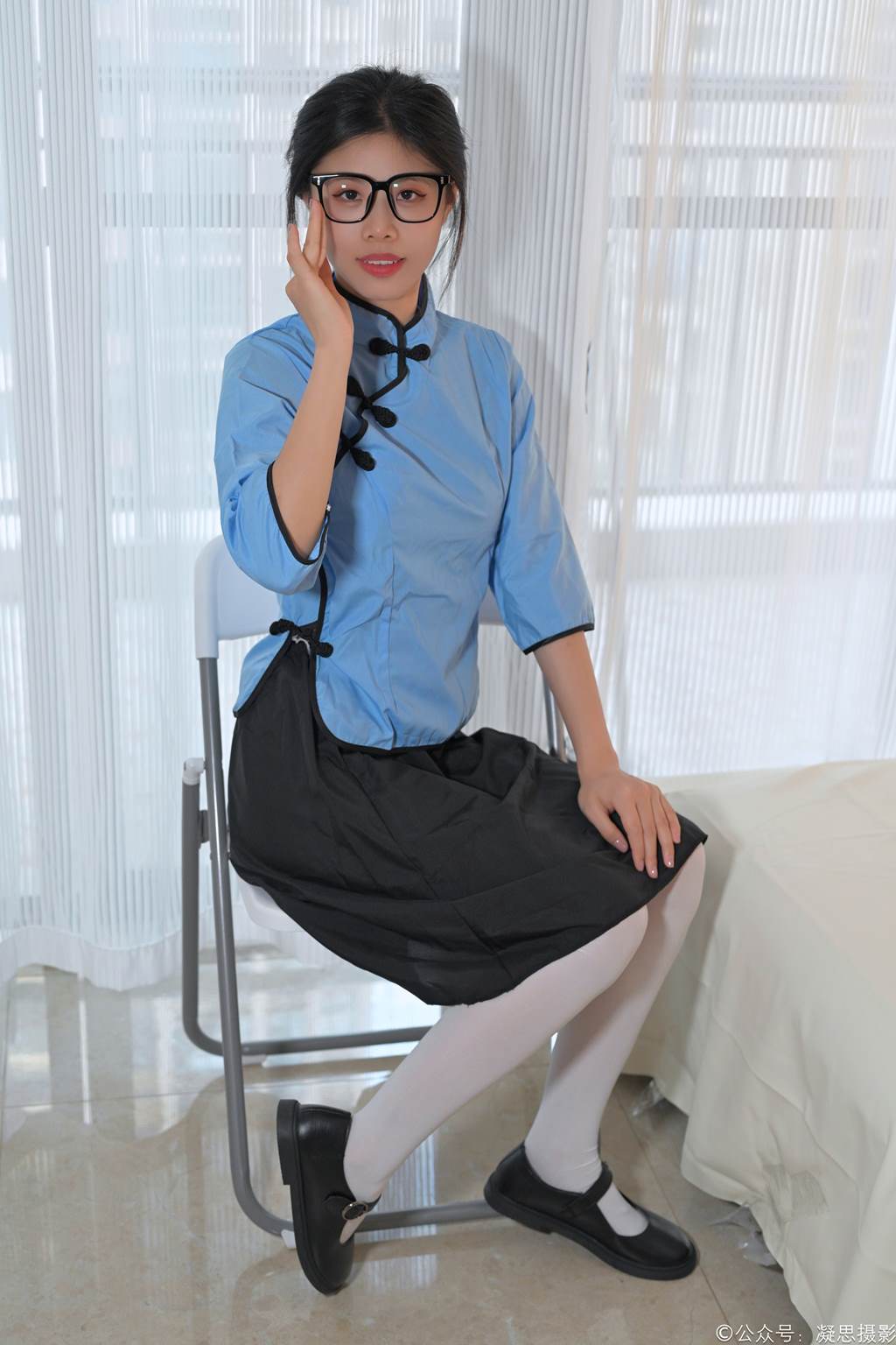 凝思攝影 NO.014 木木-民國校服、過膝襪、小皮鞋[159P/1V/3.76GB]插圖1