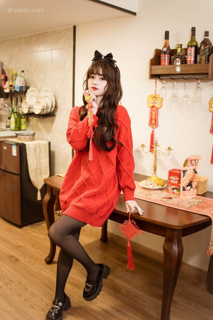 [YALAYI雅拉伊]2023.01.19 NO.1000 穿上你送的紅毛衣 小亭[45+1P/532MB]插圖2