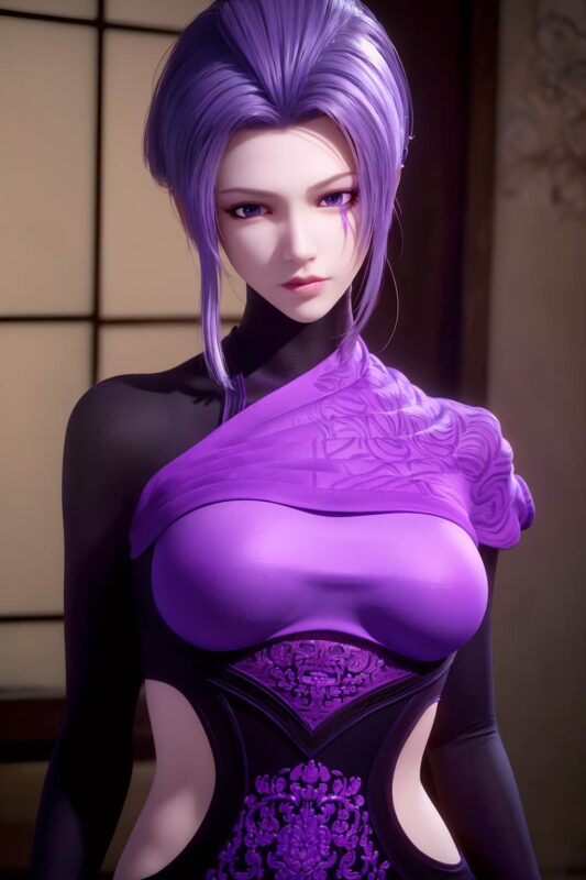 AI繪畫 734 天行-紫女[19P/33M]-無料攝影圈