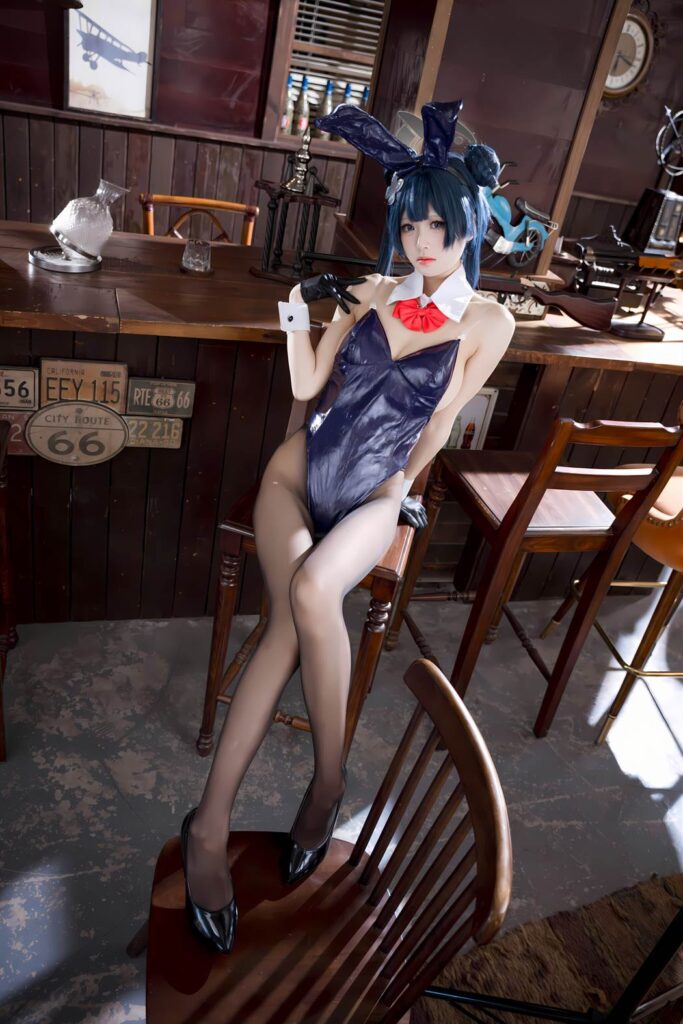 九柒喵 NO.022 – 蔚藍(lán)檔案 龍華妃咲 兔女郎[59P/321MB]插圖2