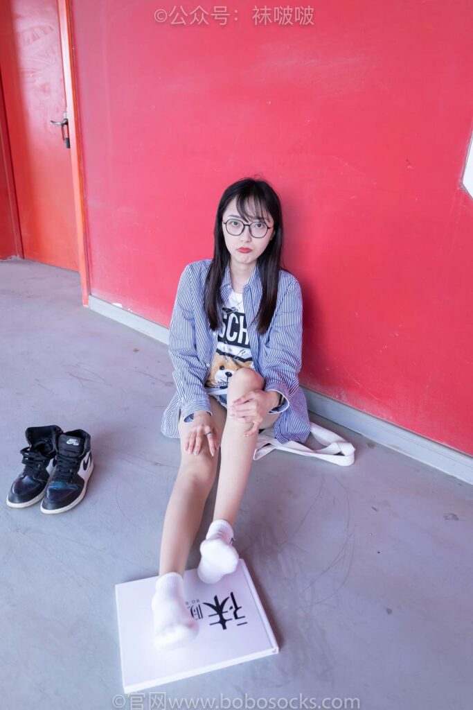 [BoBoSocks襪啵啵]NO.011 稚予-AJ、白色短棉襪、肉絲 [139P/1V/3.47GB]插圖3