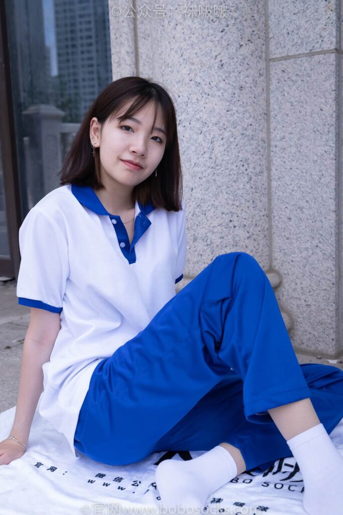 [BoBoSocks襪啵啵]NO.022 小甜豆-校服、貝殼頭、白棉襪、肉絲 [140P/1V/6.34GB]插圖3