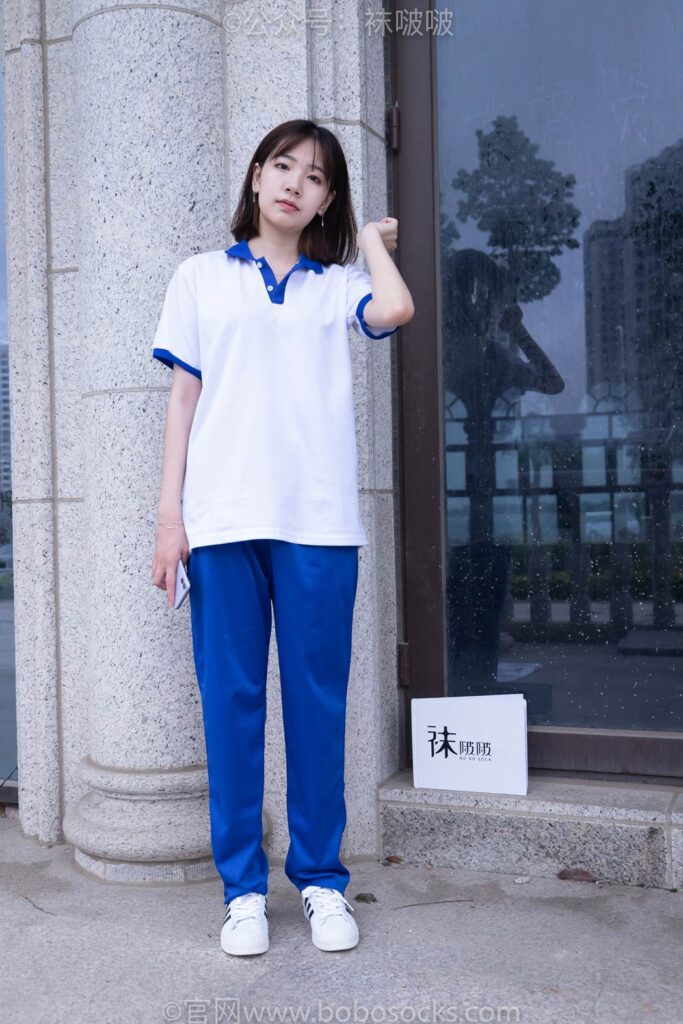 [BoBoSocks襪啵啵]NO.022 小甜豆-校服、貝殼頭、白棉襪、肉絲 [140P/1V/6.34GB]插圖2