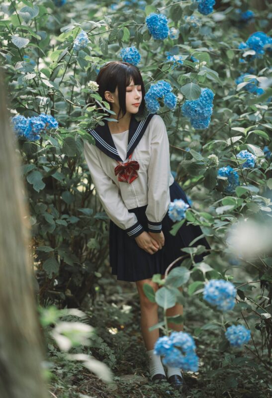 凜子醬 NO.021 - 紫陽花[27P/107MB]-無料攝影圈