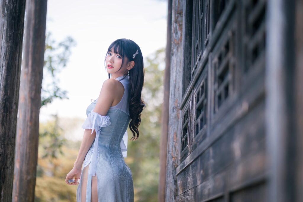 可愛(ài)妹子陸卿卿kyokyo 005- 藍(lán)色旗袍 [24P/103MB]插圖2