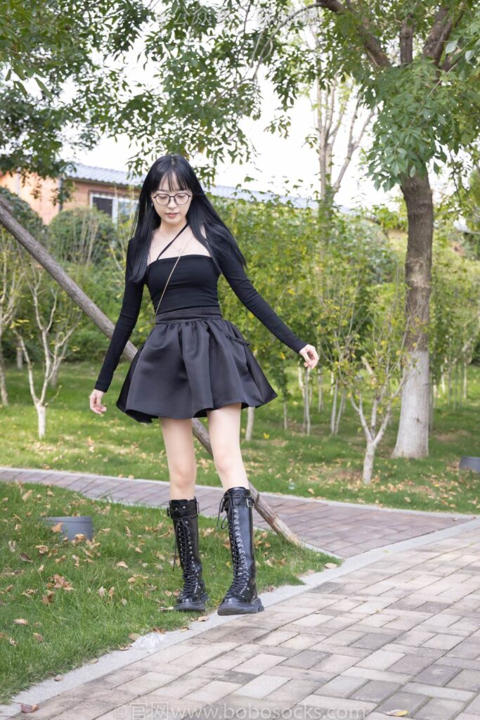 [BoBoSocks襪啵啵]NO.040 稚予-長靴、白棉襪、肉絲 [137P/1V/4.81GB]插圖2