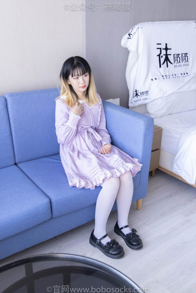 [BoBoSocks襪啵啵]NO.079 砂糖-皮鞋、厚白絲 [140P/1V/6.88GB]插圖1