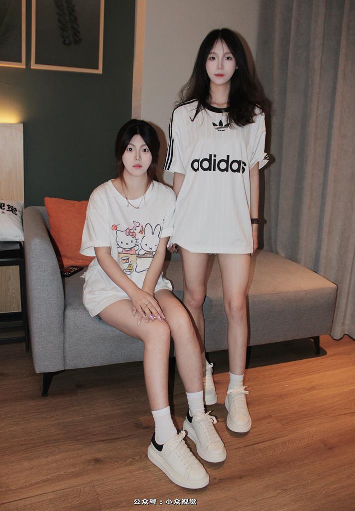 小眾視覺 013-小蘋果和芳芳雙人休閑短褲［130P/2V/5.8G］插圖2