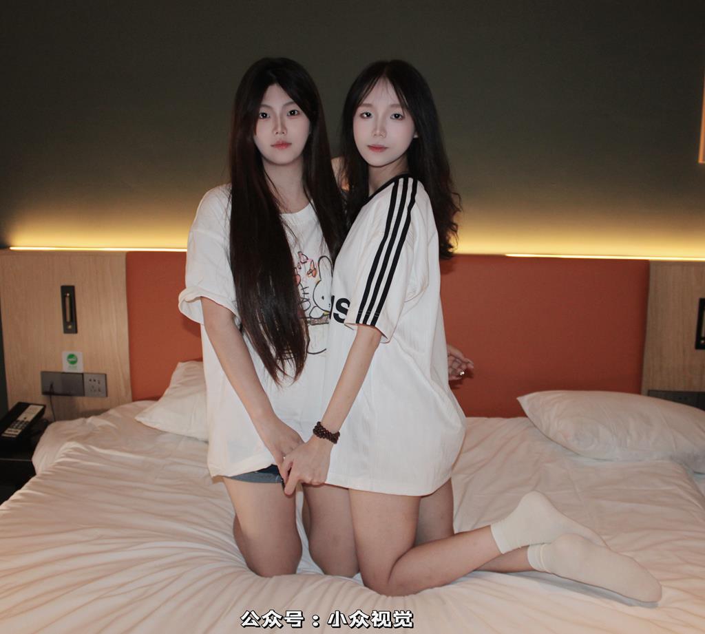 小眾視覺 013-小蘋果和芳芳雙人休閑短褲［130P/2V/5.8G］插圖1