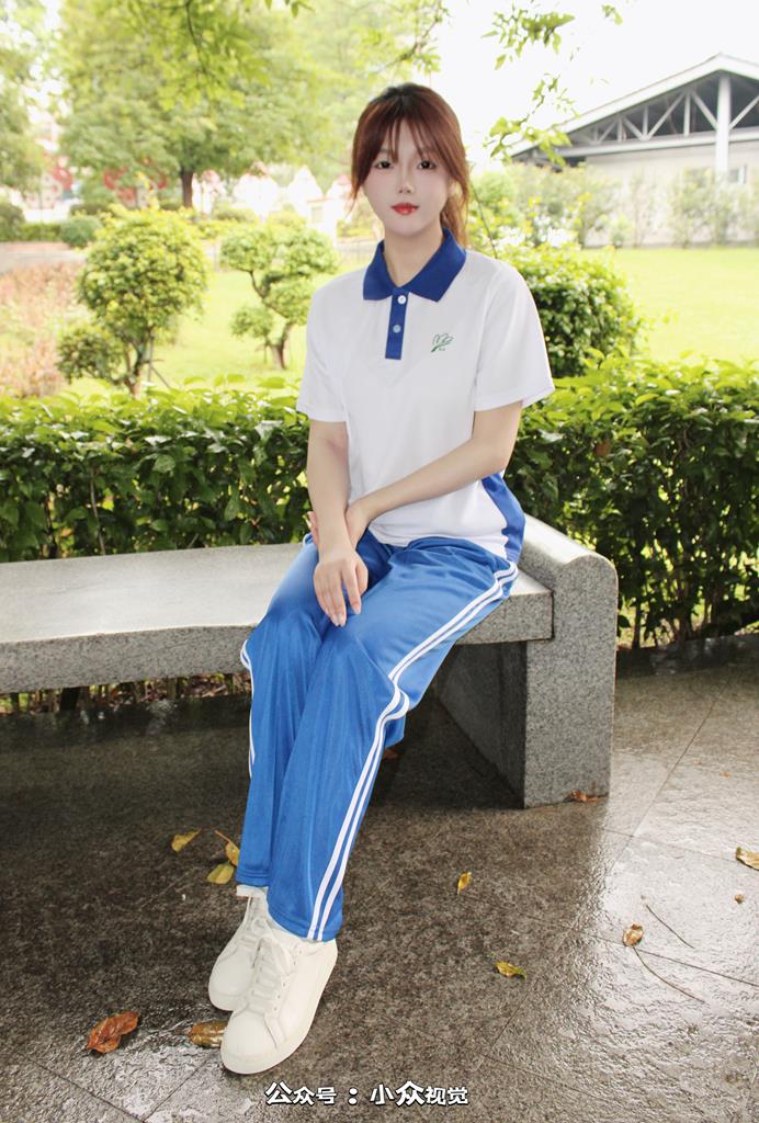 小眾視覺 015-小薯條戶外深圳校服白襪［128P/1V/5.34G］插圖1