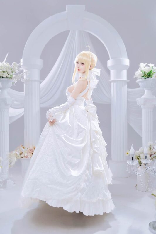 Shika小鹿鹿 NO.109 – FGO Saber花嫁[22P/284MB]-無(wú)料攝影圈