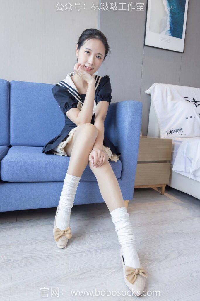 [BoBoSocks襪啵啵]NO.107 小安-平底鞋、白棉襪、肉絲[140P/1V/5.26GB]插圖1