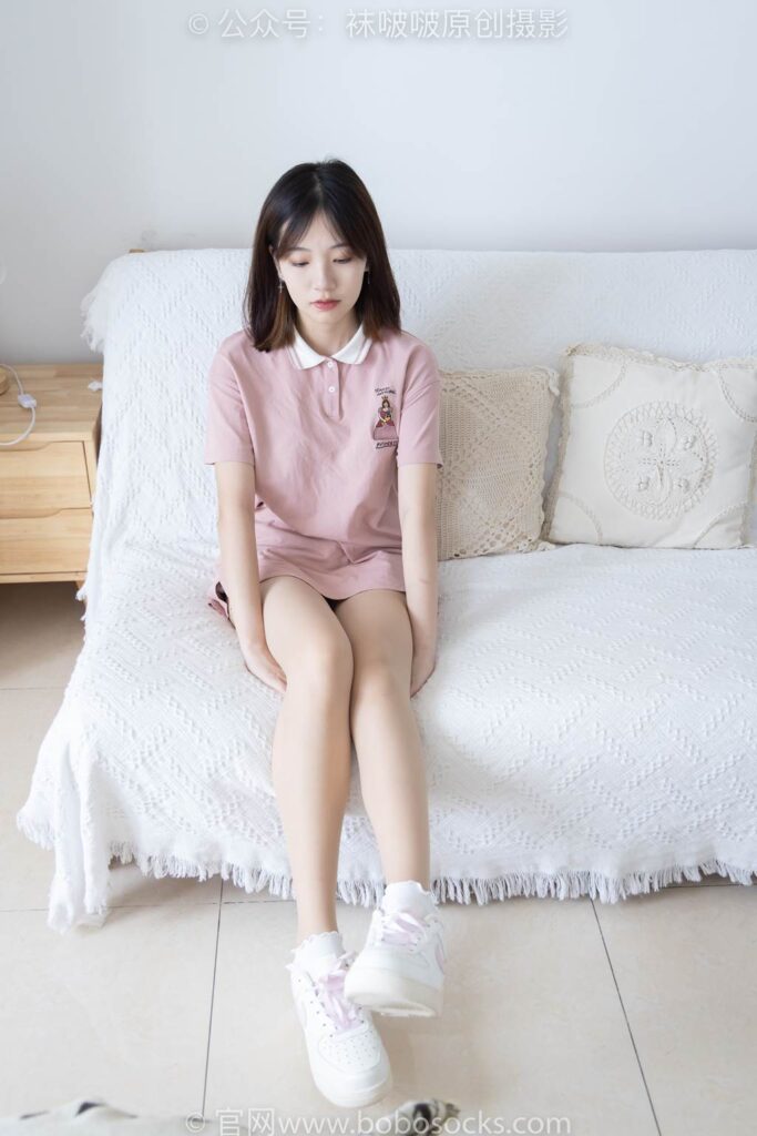 [BoBoSocks襪啵啵]NO.163 小甜豆-空軍一號板鞋、白棉襪、肉絲[135P/1V/5.92GB]插圖1