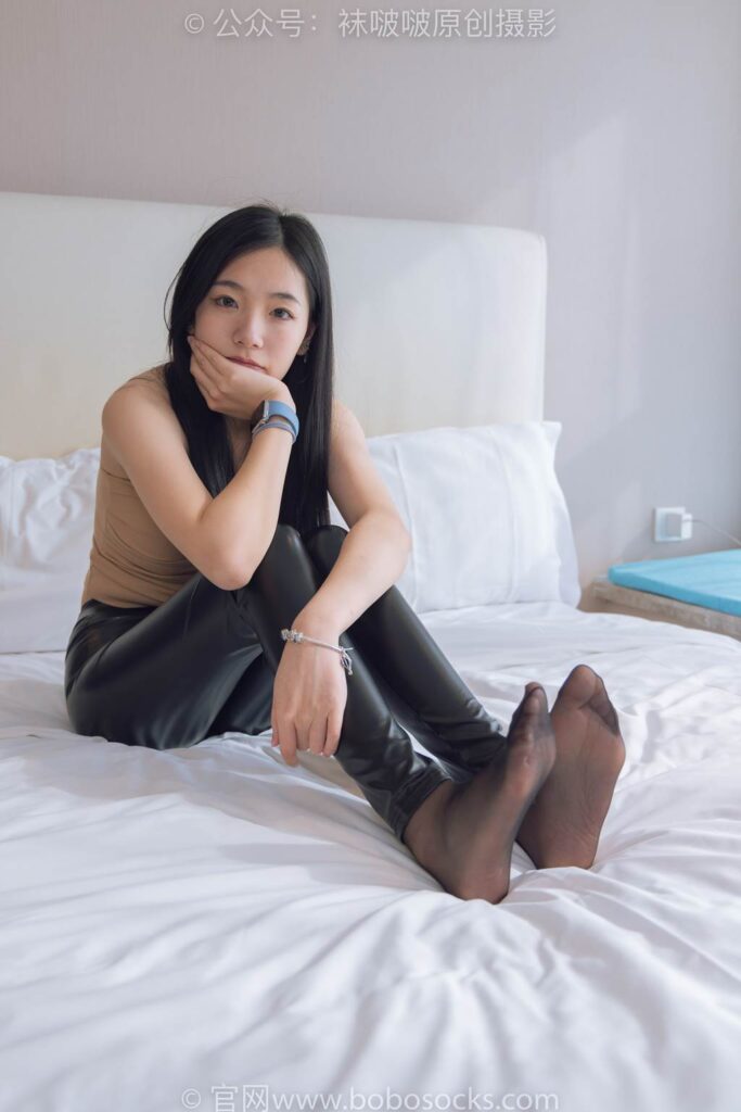 [BoBoSocks襪啵啵]NO.191 小甜豆-高跟鞋、黑絲、皮褲褲里絲[140P/1V/5.78GB]插圖1