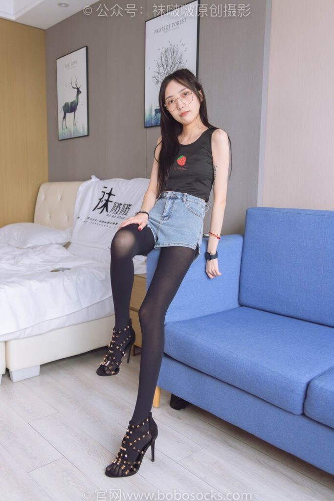 [BoBoSocks襪啵啵]NO.192 稚予-高跟鞋、黑色五指襪[139P/1V/5.61GB]插圖