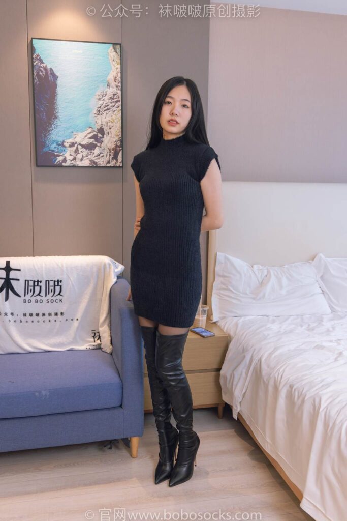 [BoBoSocks襪啵啵]NO.194 小甜豆-高跟長靴、涼鞋、黑絲、裸足[140P/1V/6.38GB]插圖1