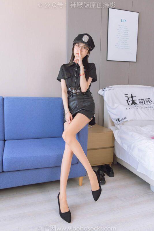 [BoBoSocks襪啵啵]NO.198 稚予-皮鞋、黑色小腿襪、高跟鞋、肉絲[138P/1V/5.66GB]-無料攝影圈