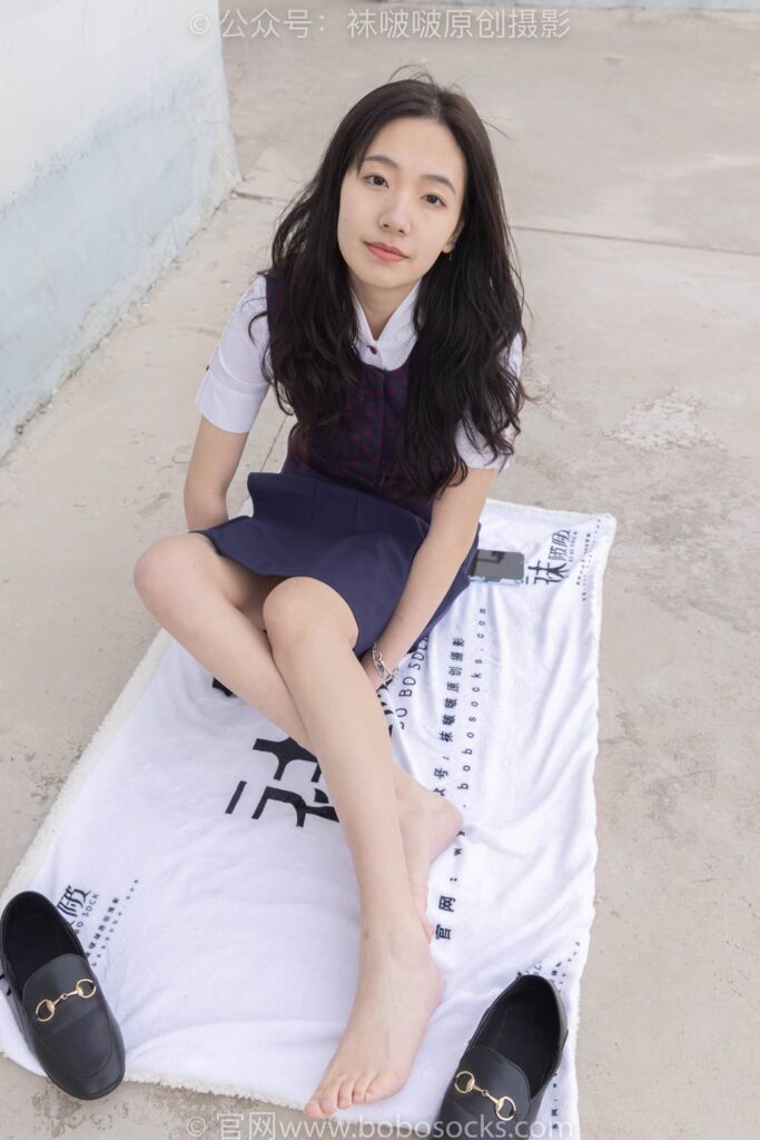 [BoBoSocks襪啵啵]NO.227 小甜豆-皮鞋、黑絲、裸足[150P/1V/5.41GB]插圖1