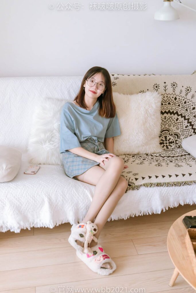 [BoBoSocks襪啵啵]NO.239 小甜豆-棉拖鞋、灰絲、裸足[140P/1V/5.22GB]插圖1